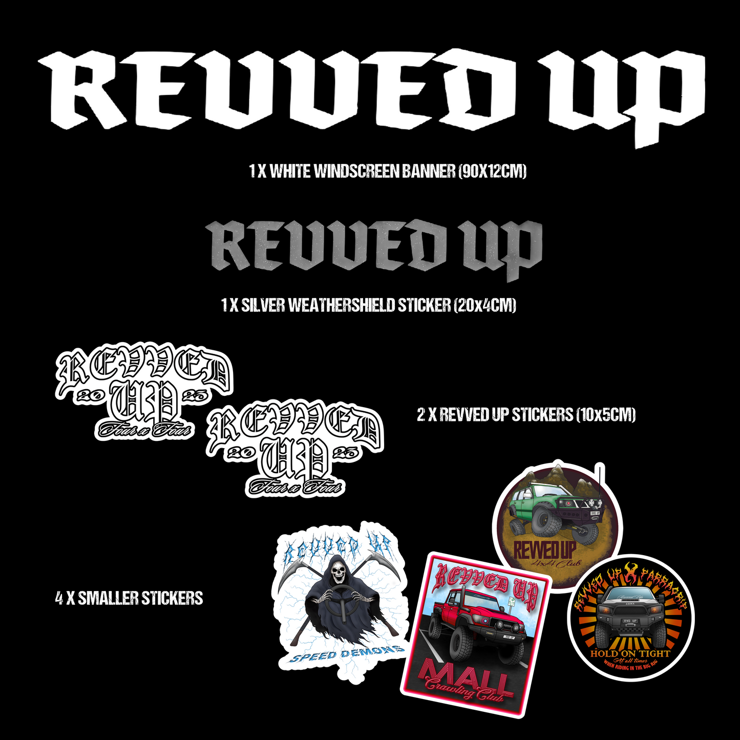 Revved Up Large Sticker Bundle